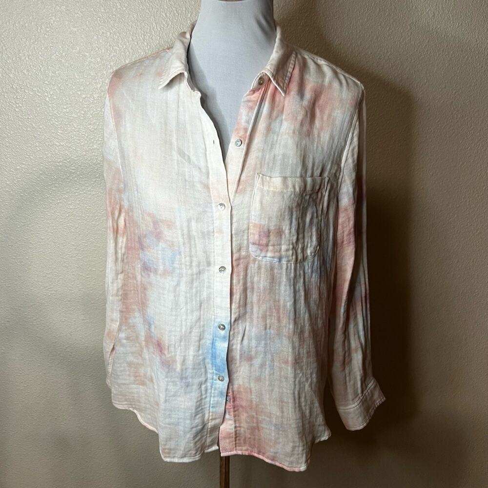Rails Ellis Daybreak Small Tie-Dye Button-Down Sh… - image 2
